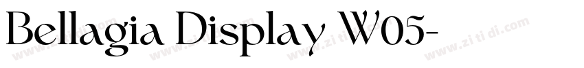 Bellagia Display W05字体转换 Bellagia Display W05字体转换